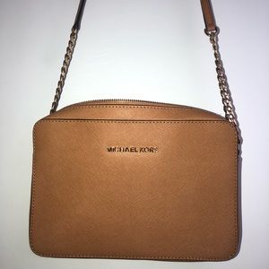 Michael Kors leather crossbody bag.